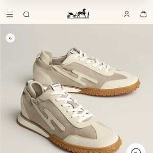 Hermès Jet Sneakers Size 37 Brown NIB